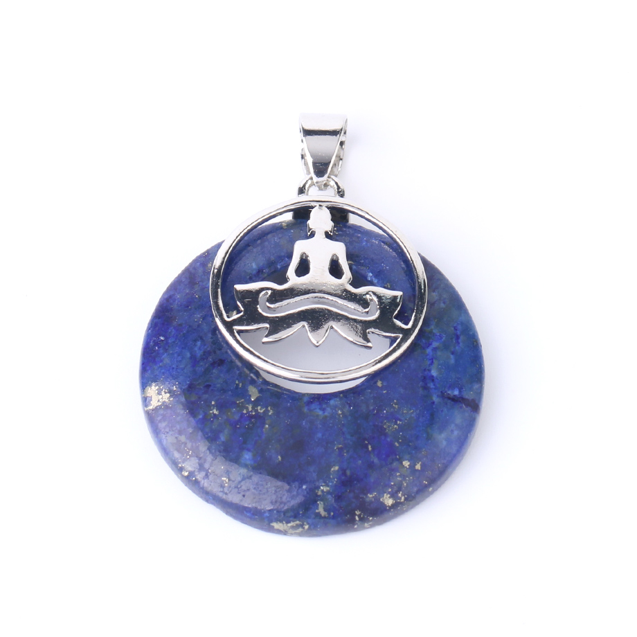 Pendentif Yoga en Lapis-Lazuli "Santé & Harmonie"
