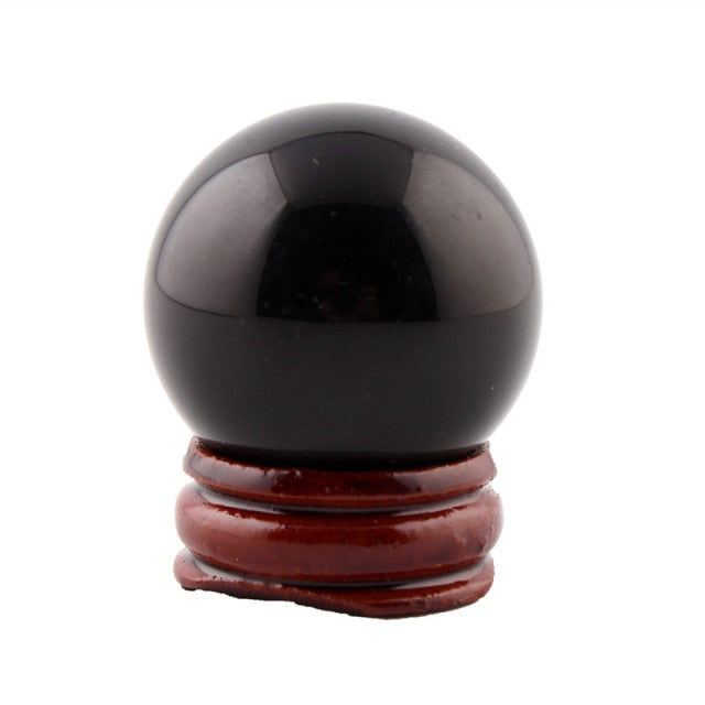 Boule Guérison en Obsidienne noire "Protection & Réconfort"